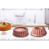 Empressco Döküm Granit Asya Kek Kalıbı ve Tart Kalıbı Seti 2li - Seçenek 1 - Açık Pembe