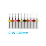 Empressco Dremel Için 0.15-1.05mm Pcb Tungsten Karbür 10 Lu Mikro Matkap Ucu Set