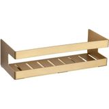 Empressco Duvara Monte Banyo Duş Raf Sistemi Altın Saten 25 cm - Ahşap Rengi - Seçenek 1