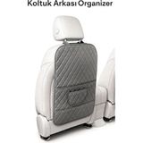 Empressco Ecarteks Araç Koltuk Arkası Organizer Deri - Oto Eşya Düzenleyicisi Cepli Lüks Tasarım - Gri - Fiyatı, Yorumları - Ahşap