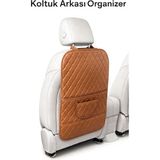 Empressco Ecarteks Araç Koltuk Arkası Organizer Deri - Oto Eşya Düzenleyicisi Cepli Lüks Tasarım - Taba - Fiyatı, Yorumları - Ahşap