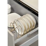 Empressco Edora Home Parlak Altın 6 Bölmeli Tava Tencere Kapak Düzenleyici Çekmece Içi Organizer Paslanmaz Metal - Fiyatı, Yorumları - Ahşap Rengi - Seçenek 1
