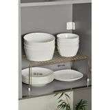 Empressco Edora Home Parlak Altın Dolap Içi Düzenleyici Tel Raf Fincan Tabak Kase Organizer Paslanmaz Metal - Fiyatı, Yorumları - Ahşap Rengi - Seçenek 1