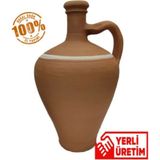 Empressco El Yapımı 1.5l Küçük Su Testisi ve Toprak Bardak Seti