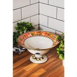 Empressco Emaye Meyvelik Ayaklı 30 cm Paradise Deluxe MİSS-9381-22 - Kestane Akaju - Seçenek 1