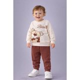 Empressco Erkek Bebek Teddy Bear Oyuncak Ayı Ön-Arka Baskılı 2 - 0 - 1 Ay
