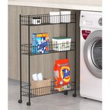 Empressco Eva Metal Tasarım Tekerlekli Raf Ünitesi 3 Katlı Mutfak Rafı Banyo Rafı Banyo Düzenleyici Dar Alan Organizer - Fiyatı, Yorumları - Almond Cream