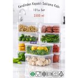 Empressco Ezupack 2,5 Lt Xl Kare Kendinden Kapaklı Mikrodalga Difriz Derin Dondurucu Buzluk Düzenleyici Saklama Kabı - Fiyatı, Yorumları - 079 Buz Beyazı - Seçenek 1