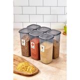 Empressco Fbzhome 6 Adet Jumbo Boy Etiketli Square Kare Erzak Saklama Kabı Seti 1750 ml - Sert Kapak - Fiyatı, Yorumları - Ahşap - 1 lt
