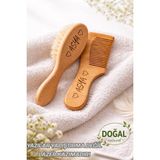 Empressco Fikirstore %100 Gerçek Keçi Kılı Doğal Yumuşacık Bebek Saç Fırçası ve Doğal Ahşap Tarak Seti - Fiyatı, Yorumları - Altın