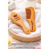 Empressco Fikirstore Isme Özel %100 Gerçek Keçi Kılı Doğal Yumuşacık Bebek Saç Fırçası ve Doğal Ahşap Tarak Seti - Fiyatı, Yorumları - Altın