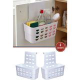 Empressco Flora 2 Adet Askılı Düzenleyici, Asılabilir Mutfak Banyo Temizlik Dolap Kapağı Organizer Sepet (25X15X25CM - Fiyatı, Yorumları - Ahşap Rengi - Seçenek 1