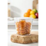 Empressco Fresco Cam Saklama Kabı, Orta Boy, 700 Ml, Kare, Beyaz, Kilitli Kapak - 079 Buz Beyazı - Seçenek 1