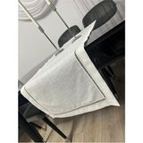 Empressco Gardenya Keten Masa Runner, Şık ve Dayanıklı Dekorasyon Parçası - 10 x 10 cm