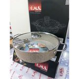 Empressco Gastro Mega 36 cm Granit Karnıyarık Tencere, Dayanıklı ve Şık Mutfak Ürünü - Altın - Seçenek 1