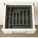 Empressco Görseç 55X49 cm Çekmece Içi Kaşıklık 55 cm Kaşıklık Gri Mutfak Organizer Düzenleyici (48*40 A Kesilebilir) - Fiyatı, Yorumları