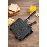 Empressco Granit Döküm El Tostu, 25X18 Cm, Sağlam ve Dayanıklı Tost Makinesi - Altın
