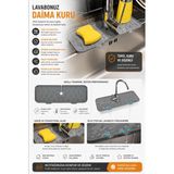 Empressco Gri Renkli Su Tutucu Musluk Matı, Mutfak ve Banyo Için Koruyucu