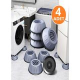 Empressco Gürültü Engelleyici ve Kaymaz Titreşim Önleyici Kauçuk Ayak Pedleri Çamaşır Makinesi Stoper 4'lü Set - Seçenek 1