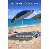 Empressco Hak Iş Oyuncak Lacivert 170 cm Ayarlanabilir Düz Renk Kumaş Plaj Şemsiyesi - Fiyatı, Yorumları - 1 m - Ahşap