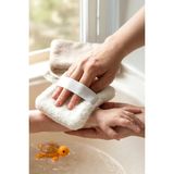 Empressco Hamur Bebek Bakım Banyo Lifi Süngeri 10X12 cm Lastikli Ultra Yumuşak Sabun Hazneli Bebek Kesesi - Fiyatı, Yorumları - Altın