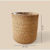 Empressco Hasır Yuvarlak 22 cm Içi Naylonlu Saksı Sepeti L - Fiyatı, Yorumları