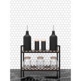Empressco Hatti Tasarım Masa - Tezgah Üstü Baharatlık Toparlayıcı Organizer Metal - Ahşap Kombinli Raf Sistemi - Fiyatı, Yorumları - Almond Cream