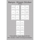 Empressco Hdsticker 18 Adet Beyaz Banyo ve Mutfak Temizlik Malzemeleri Deterjan Etiketi Kavanoz Kutu Düzenleyici Sticker - Fiyatı, Yorumları - -- - Seçenek 1