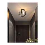 Empressco Hector Modern Tasarım Siyah Renk Salon Mutfak Hol Beyaz Led 2 Li Avize
