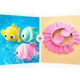 Empressco Home Bebek Banyo Şapkası ve Bebek Banyo Oyuncağı Kurmalı Balık 2 - Altın