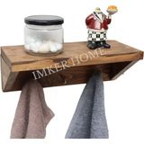 Empressco Imker Home Ahşap Mutfak Duvar Rafı Havluluk El Bezi Kupa Kepçe Kaşık Havlu Askısı Baharatlık Düzenleyici Terek - Fiyatı, Yorumları - Almond Cream