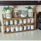 Empressco Imker Home Ahşap Tezgahüstü Organizer Mutfak Rafı Baharatlık Takımı Standı Baharat Kavanoz Seti Düzenleyici - Fiyatı, Yorumları - Almond Cream