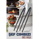 Empressco Ince Maşa Şef Cımbızı Kragness Design, Profesyonel Kullanım ve Şıklık - Seçenek 1