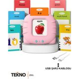 Empressco Ingilizce Konuşan Sesli Flaş Kart Seti Pembe- 112 Kart Okul Öncesi Öğrenme Eğitici Oyncak - Fiyatı, Yorumları - Seçenek 1