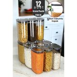 Empressco Ironika Jumbo Boy 2100 ml Gerçek Vakumlu Silikon Kapaklı Kristal Erzak Bakliyat Saklama Kabı Seti Ba - Fiyatı, Yorumları - 079 Buz Beyazı - Seçenek 1