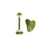Empressco Jade Roller Ve Gua Sha %100 Orijinal Yeşim Taşı Yüz Masaj Rulosu
