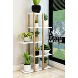 Empressco Jest Dekor Konsept Lotus Beyaz Ahşap 5 Katlı Çiçeklik, Saksılık, Çiçek Standı, Dekoratif Raf / Çok Amaçlı Kullanım - Fiyatı, Yorumları - Seçenek 1 - Abanoz