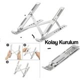 Empressco Jx-18 Laptop Stand Macbook Notebook Katlanabilir Taşınabilir Metal Standı , Taşınabilir Laptop Stand