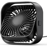 Empressco K51 Masaüstü Vantilatör 3 Kademe 360° Döner USB Fan Siyah - Beyaz