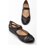 Empressco Kadın Günlük Ortopedik Siyah Kafes Bantlı Ayakkabı Büyük Numara - (DipCamo)Charcoal-White
