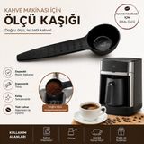 Empressco Kahve Makinesi Ölçü Kaşığı, Pratik ve Şık Tasarım, Dayanıklı Malzeme - 2'si 1 Arada - 0,1 kg
