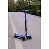 Empressco Kalın ve LED Işıklı 3 Tekerlekli Scooter, Güçlü Fren, 100KG Kapasite, 3 Kademe Direksiyon - Ahşap - Seçenek 1