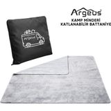 Empressco Kamp Minderi & Katlanabilir Polar Kamp Battaniyesi - - Siyah - Açık Beyaz - Gri - Seçenek 1