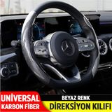 Empressco Karbon Desenli Silikon Direksiyon Kılıfı – Şık Tasarımıyla Tüm Araçlara Uyumlu ve Koruyucu. - Füme