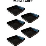 Empressco Kare Saksı Altlığı 25 cm 5 Adet