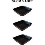 Empressco Kare Saksı Altlığı 34 cm 3 Adet - Fiyatı, Yorumları