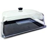 Empressco Kek Kurabiye Pasta Fanus 32*26CM Polikarbon Kırılmaz - Ahşap - Seçenek 1