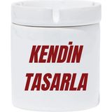 Empressco Kendin Tasarla Özel Tasarım Baskılı Küllük Seramik Kokusuz Kültablası