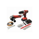 Empressco KETM1875 ÇİFT AKÜLÜ DARBELİ ŞARJLI MATKAP ELEKTRİKLİ ÇANTALI AVUÇ TAŞLAMA SET