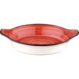 Empressco Kırmızı Porselen Sahan 17 cm – Şık ve Modern Kahvaltı Sunumu Tabağı - 1 lt